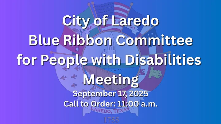 Blue Ribbon Committee for People with Disabilities Meeting 09/17/25