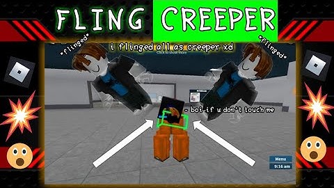 OP *FE* Fling Creeper | i flinged the whole server as creeper | Arceus-X