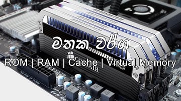 Types of Memory (ROM, RAM, Cache, Virtual Memory)