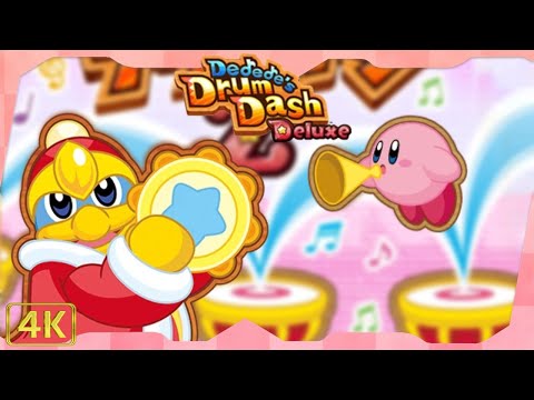 Dededeu0027s Drum Dash Deluxe for 3DS ⁴ᴷ Full Playthrough 100% (All Platinum Medals)