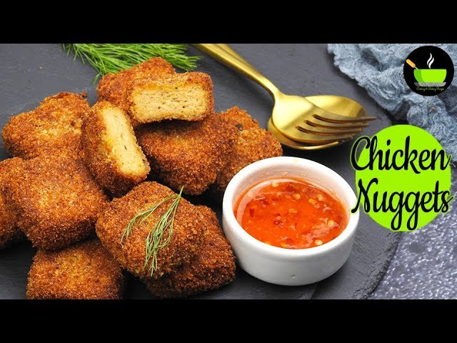 Homemade Chicken Nuggets Recipe | How To Make Chicken Nuggets | Chicken Nuggets Recipe | Easy Snacks | She Cooks