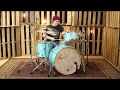 Sonor vintage series california blue drum set  24131665x14