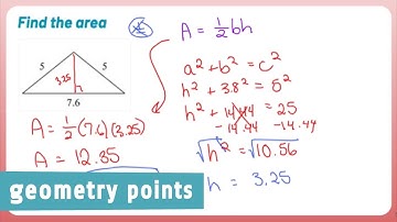 Geometry Points: Find the Area of a Triangle With Help from the Pythagorean Theorem