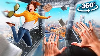 VR 360 YOU'RE IN A FALLING ELEVATOR  How to Survive and Escape