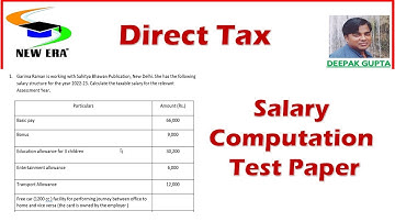 Salary Computation Test by Deepak Gupta