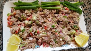 Egyptian Smoked Herring Ringa Fish Salad