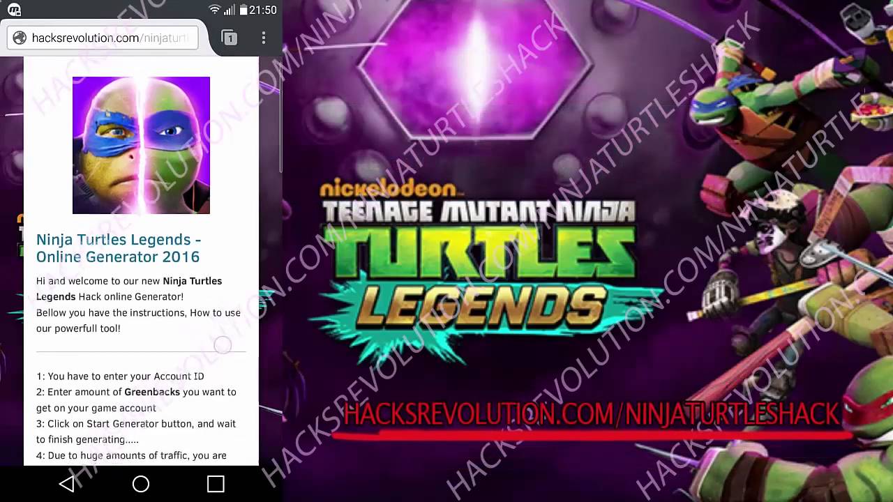 Ninja Turtles Legends Hack Download