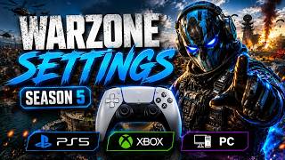 *NEW* BEST SETTINGS in Warzone Season 5! 🎮👑(Controller, Graphics, Audio)