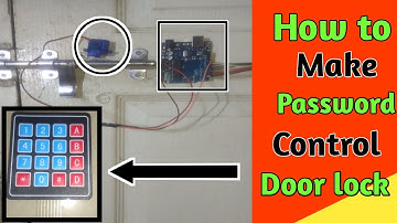 How to make password control door lock with arduino