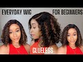 THE BEST GLUELESS EVERYDAY WIG FOR BEGINNERS! SHORT CURLY HIGHLIGHT BOB. FUMI CURLS ft Luvme hair