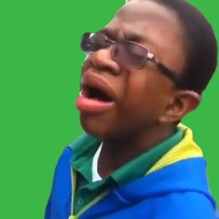 funny crying in green screen
