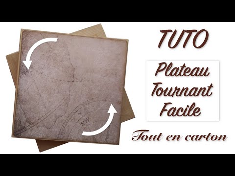 Vidéo: Comment Faire Un Plateau Tournant En Papier