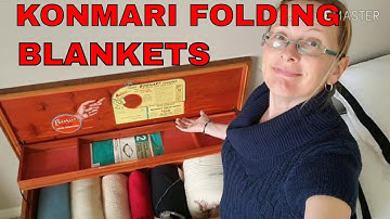 How to fold blankets & linens using Marie Kondo