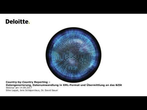 Webcast Steuerrecht: Country-by-Country Reporting | Deloitte