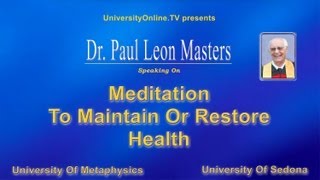 Mediation To Maintain Or Restore Health