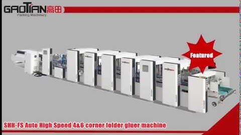 SHH-FS Auto High Speed 4&6 corner folder gluer machine