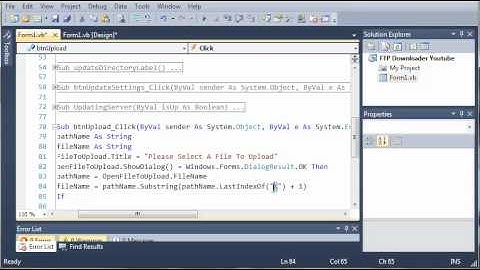 Visual Basic Tutorial - 184 - FTP Downloader Part 7   Uploading Files