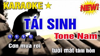 Tái Sinh Karaoke Tone Nam (Em) Beat Thịnh Hành Nhất | Trung Hiếu
