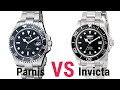 Parnis Submariner VS Invicta Pro Diver | Under $100 Submariner Homage Battle