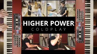 Higher Power  Coldplay On 4 Handed Piano With Kitchen Percussion