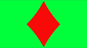 Diamonds Green Screen Logo Loop Chroma Animation