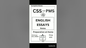How to prepare English Essays for CSS and PMS| English Essays notes for CSS and PMS