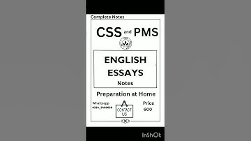 How to prepare English Essays for CSS and PMS| English Essays notes for CSS and PMS