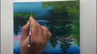 ross bob painting acrylic easy upside down