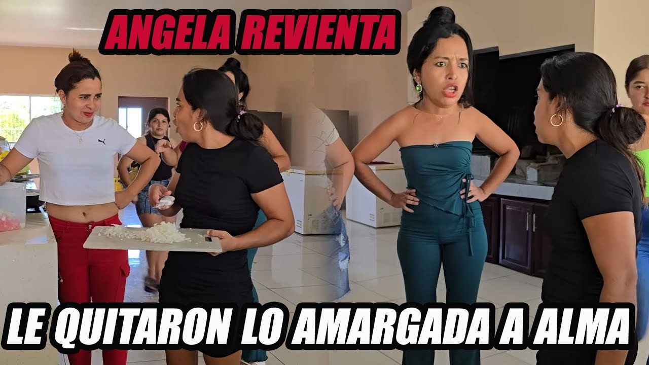 Angela se canso de las bravuras de su hermana.