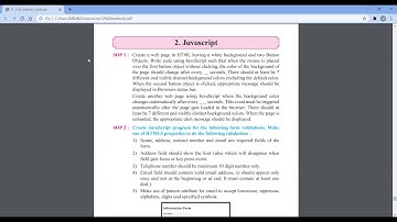HSC science Information Technology SOP 1 - Advanced JavaScript