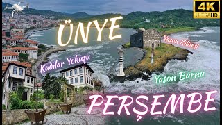 Ünye - Perşembe - Ordu Gezilecek Yerler (Hoynat Adası, Yason Burnu) 4K