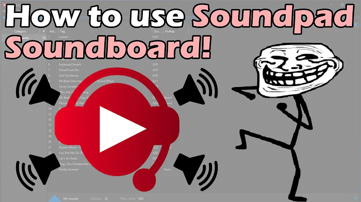How to use Soundpad Soundboard to Play Sound Effects/Music Through your Microphone!