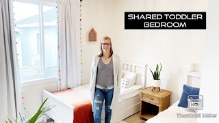 BOY & GIRL SHARED BEDROOM / 2 & 5 YEAR OLD / MINIMALISM AND MOTHERHOOD