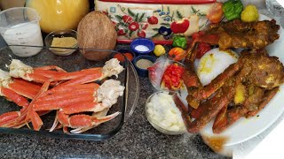 [ Jamaican Curry Crab 🦀 Legs Recipe   Chef Dwight ] Curry King Crab 🦀 From Stop An Shop #curryrecipe