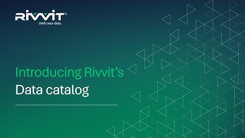 Rivvit data catalog: Advancing transparency and governance in investment data management