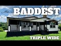 This HUGE triple wide mobile home will BLOW your MIND! Prefab House Tour