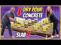 STUPID EASY! DRY POUR CONCRETE! (DIY Concrete Slab or Walkway)
