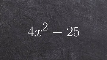 Factoring using the difference of two squares