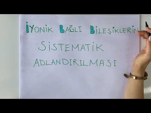 Video: İyonik bileşikleri oluşturan yapı birimleri nelerdir ve nasıl adlandırılır?