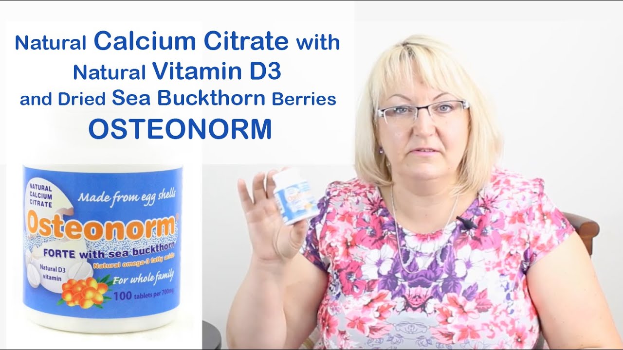 Calcium Citrate With Vitamin D3 Osteonorm Forte With Sea