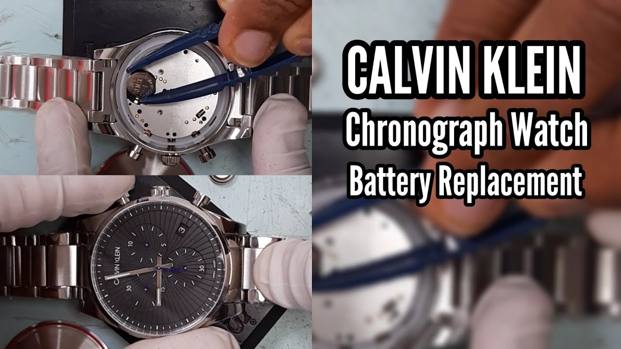 How to change the battery of a Calvin Klein CK Watch K8S27141 | Watch  Repair Channel - YouTube