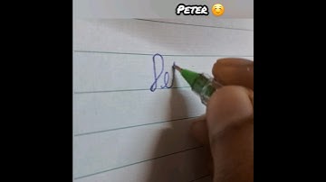 peter 🤩Name design sign ✍️ #Shorts #viral #cursive #calligraphy #sign #peter #p#love #signaturestyle