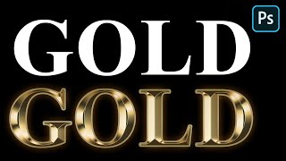 GOLD text Effect in .......  MM Photoshop