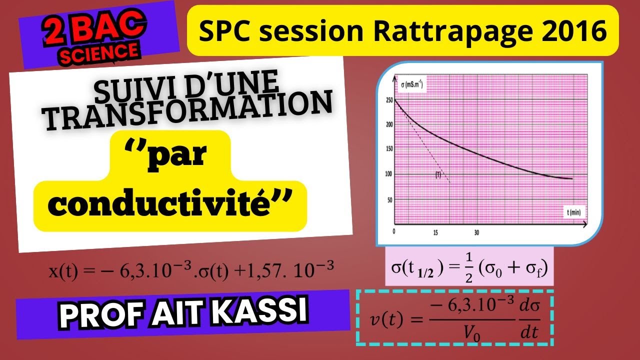 suivi par conductivité SPC rattrapage 2016