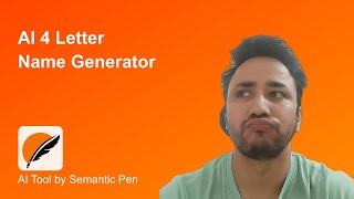 Free AI 4 Letter Name Generator || Semantic Pen
