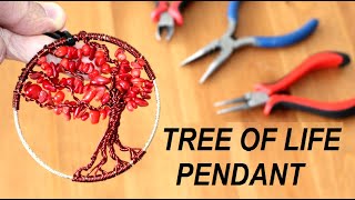 TREE OF LIFE PENDANT | How to Make a Wire Wrapped Tree of Life Pendant | Jewellery Making