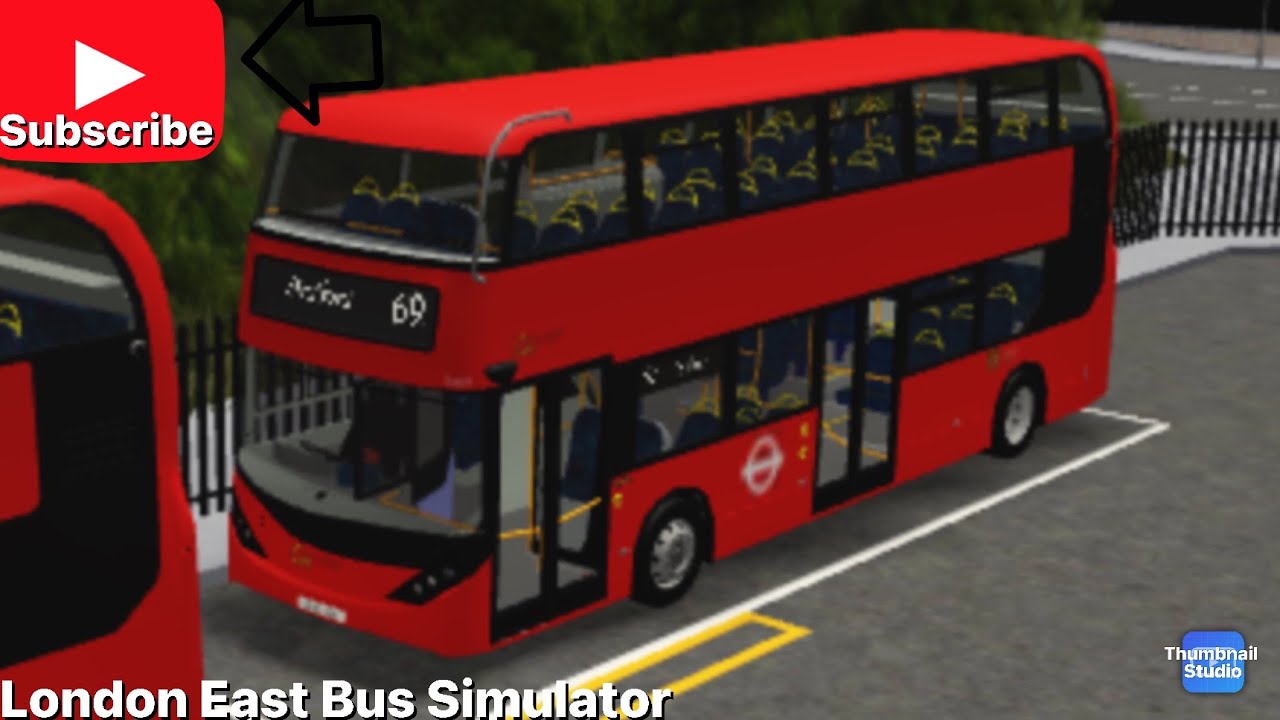 69 to Stratford in the Enviro 400 EV London East Bus Simulator {Roblox}