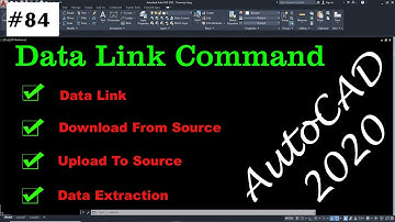 #84 Data Link In AutoCAD | Download From Source | Upload To Source | Data Extraction