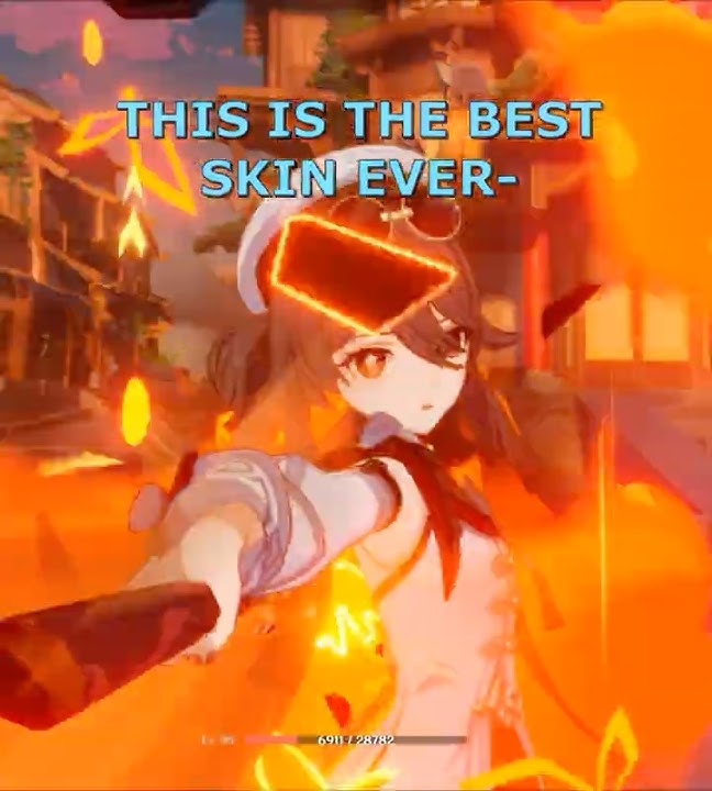 THIS SKIN CHANGES EVERYTHING #hutao #genshinimpact #genshin #hoyoverse #hoyocreators #liyue #shorts