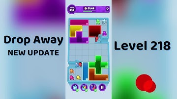 Drop Away Level 218 Walkthrough - NEW UPDATE | Step-by-Step Guide 🧠 | SolutionGuruji
